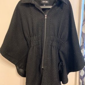 Heavy Black Poncho